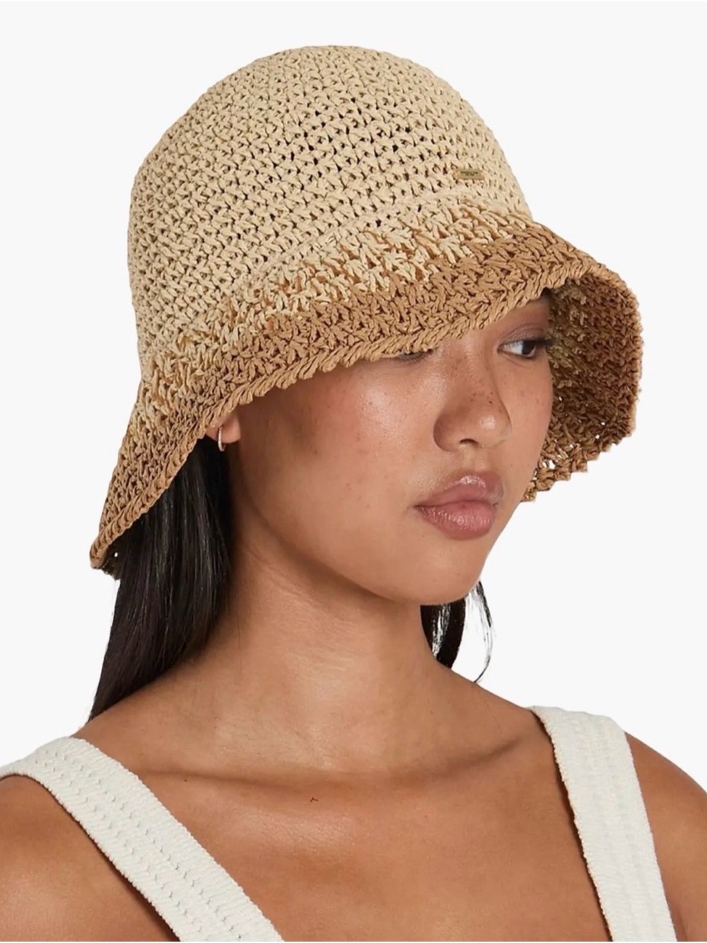 Eugenia Kim NWT Woven two tone Ombré Bucket Hat - one size